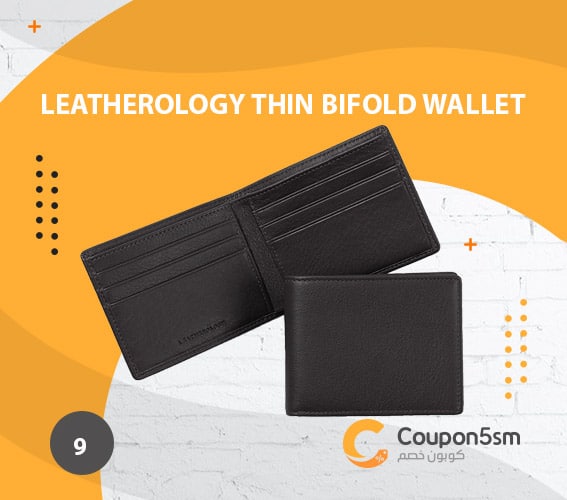 محفظة رجالية Leatherology Thin Bifold Wallet