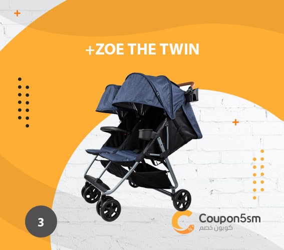 عربة اطفال توأم +ZOE The Twin