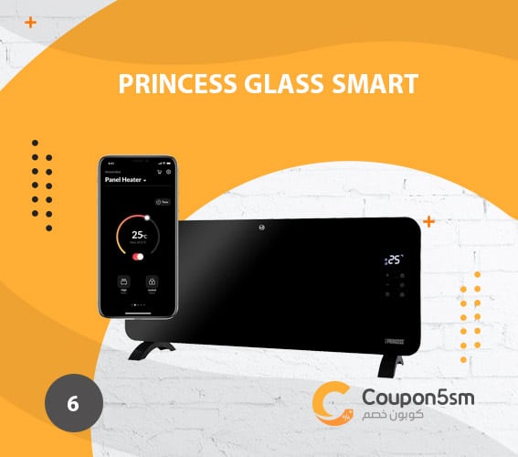 دفاية كهربائية Princess Glass Smart