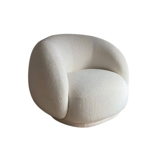 New from Homzmart: Get now the white bouclé armchair at a 36% discount!