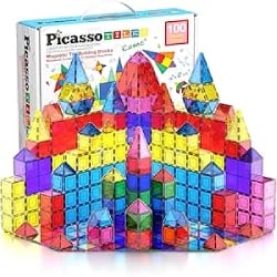 Create Your Creative World with Picasso Tiles – 49% Off on the 100-Piece Magnetic Building Set!