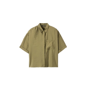 Shop DeFacto’s Khaki Shirt – Soft Modal Meets an Easy Oversized Silhouette — 20% Off!