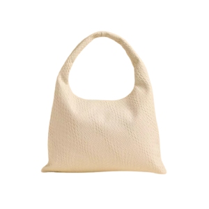 Max Fashion Hobo Bag – Textured White Finish Meets a Standout Braided Handle — 40% Off!
