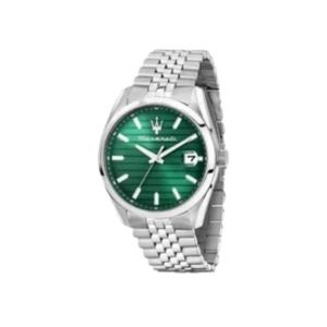 Maserati Attrazione Watch – A Striking Blue-to-Green Dial with Classic Analog Styling — 29% Off!